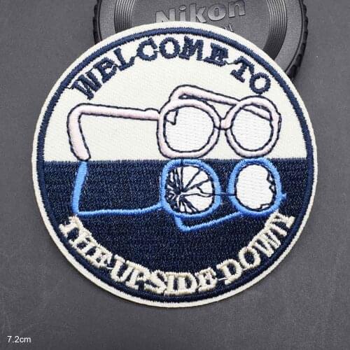 Glasses Novelty Iron On Embroidered Clothes Patch For Clothing
