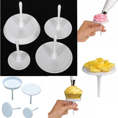 40pcs/10 set Cake Stands Holders Nail Shaped Cupcake Cake Accessories for Confectionery Dessert Decorating Tools Bakeware
