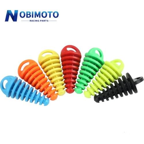 Motorcycle Exhaust Pipe Plug Rubber Exhaust Silencer Wash Plug Pipe Protector Pit Dirt Bike Motocross Motorbike Accessories