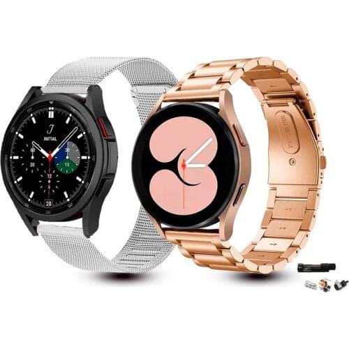 Stainless Steel Strap For Samsung Galaxy Watch 4 Classic 46mm 42mm Metal Bracelet band Galaxy Watch4 44mm 40mm Correa Wristband