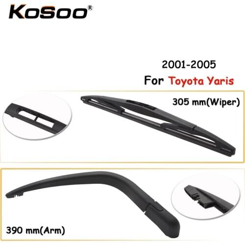 KOSOO Auto Rear Car Wiper Blade For Toyota Yaris,305mm 2001-2005 Rear Window Windshield Wiper Blades Arm,Car Accessories