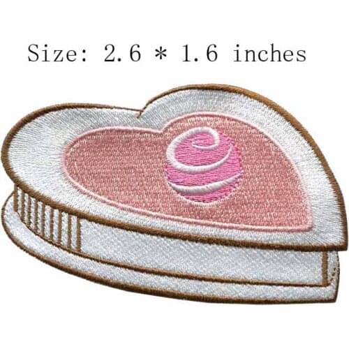 Chocolate 2.6" wide embroidery patch for for love/sweet/gift