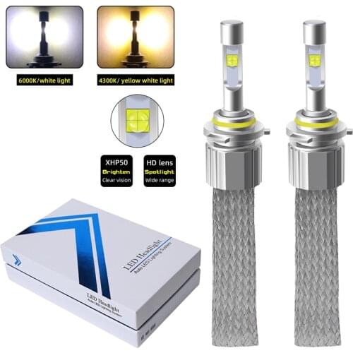 Xhp50 Car Lights H4 LED H7 12000LM H1 H3 H8 H11 LED Atuo Lamp For Car Headlight Bulb HB3 HB4 9005 9006 LED Bulbs 55W 12V Canbus