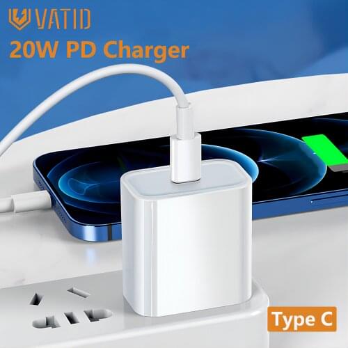 RAVPower USB C Charger for iPhone 12 Series 20W Type C Power Delivery Wall Charging Adapter PD3.0 Compact Fast Charger for Phone