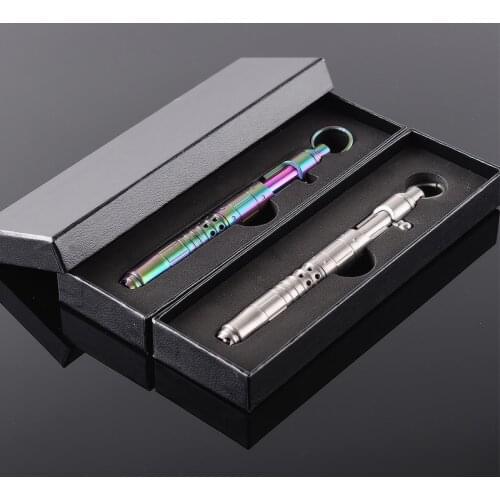 1PC Titanium Alloy Bolt Shape Writing Pen Self-defense Tactical Gear Outdoor Survival Rescue EDC Pocketl Broken Windows Tool