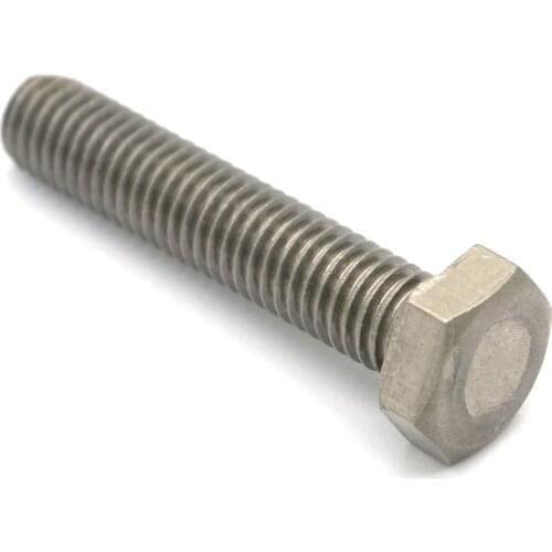 10pcs Thread Diameter 3/8" ANSI/ASME Thread Length 35/40/50/60/70mm GR2 Ti Titanium Hex Head Screw Bolts