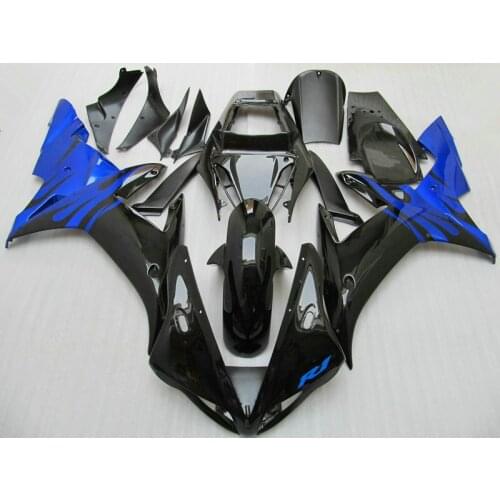 100% fit Full injection fairings kit for YAMAHA 2002 R1 2003 YZF R1 02 03 blue black ABS fairing parrts