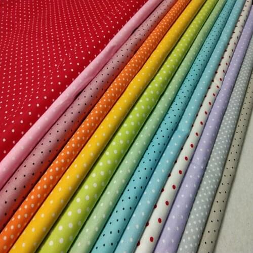 13 option Polka dot cotton fabric patchwork Combination for sewing Quilting Bedding Baby Textile Kids fabrics bedspread