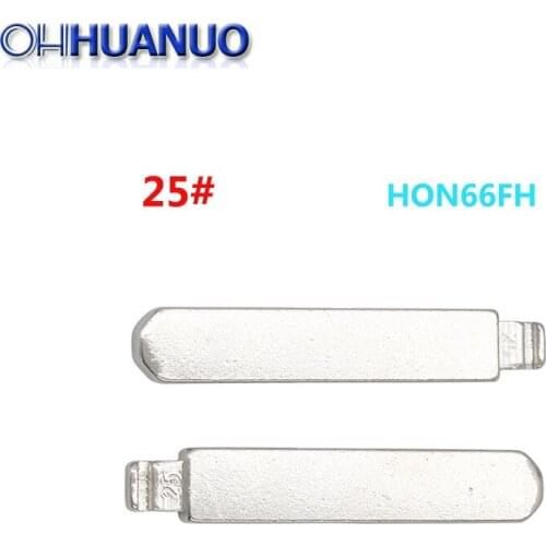 2pcs/lot metal pull uncut blank KD key type # 25 for all new for Honda /Accord/ fit /odyssey