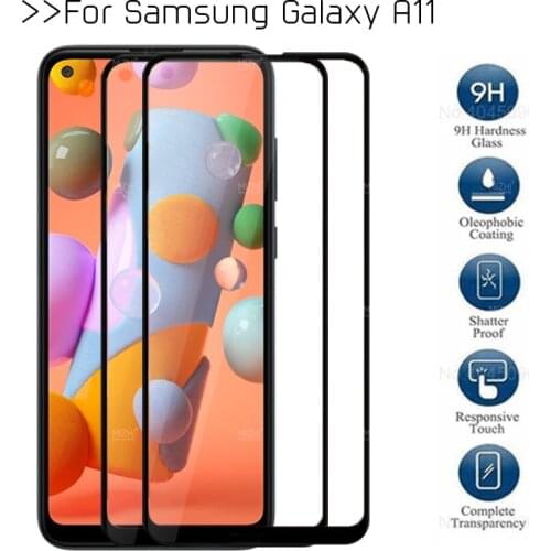 2pcs tempered glass for samsung a11 protective glas on for samsung galaxy a 11 11a sm-a115f sm-a115m screen protector film