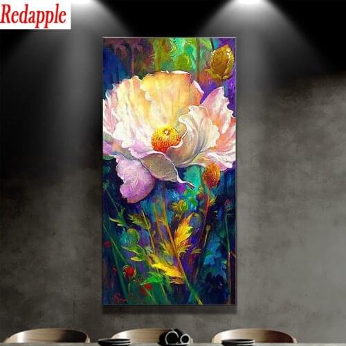 3D Diamond Embroidery Nature Scenery Large DIY Diamond Painting With Square Rhinestones Pictures Cross Stitch abstract poppy art