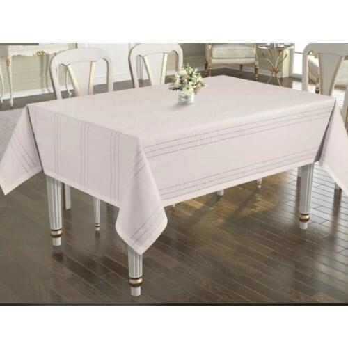 Antik Keten Leke Tutmaz Masa Örtüsü (160x220)