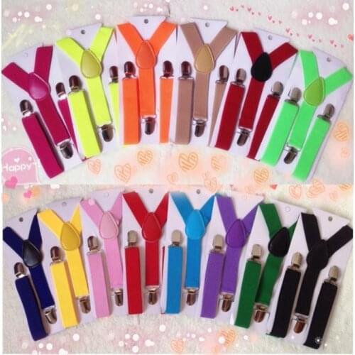 Unisex Kids Boy Girls Clip-on Suspenders with Adjustable Elastic Braces Children Apparel Accessories Sfcxo Party gifts SN1609