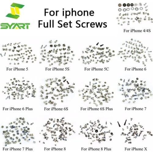 For iPhone 4G 4S 5G 5S 6G 8G 8PLUS Full Set Screws
