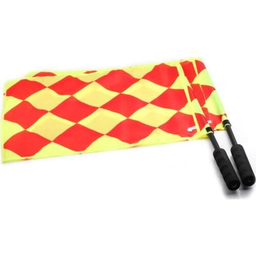 Football Referee Flag with Carry Bag Soccer Linesman Flags Sideline Equipment