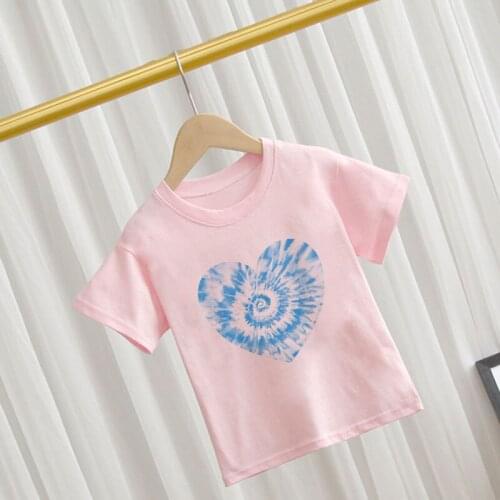 24M 3T 4T 5T 6T 7T 8T 9T Girls Tees Toddler Boy Tshirt Casual Short Sleeve Tie Dye Kits For Kids Clothes Summer Baby Girl Tops
