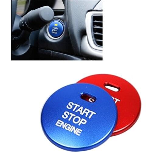 JEAEZA New Engine START STOP Switch Button Cover Cap Key Decoration For Mazda 3 BM BN 6 GJ1 GL CX-4 CX4 CX-5 CX5