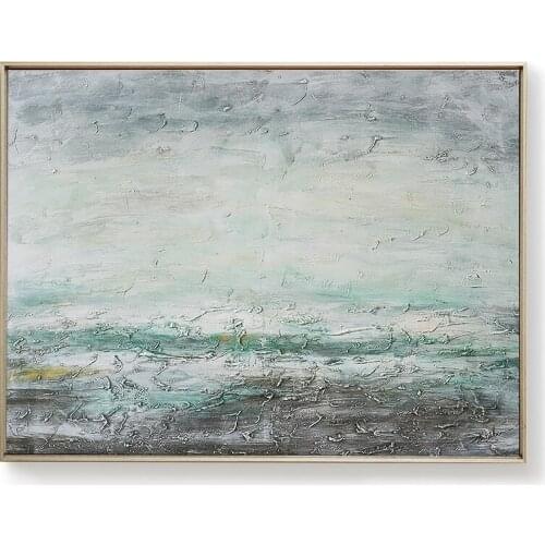 Large size Painting Oil Painting green color painting hand painted Abstract Art Picture For Living Room painting No Frame