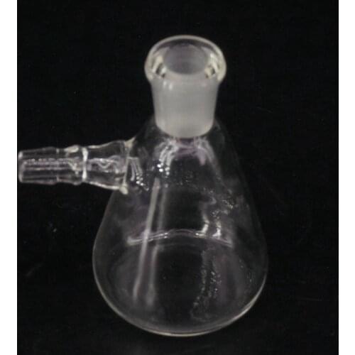 25ml 10/19mm Ground Joint Borosilicate Glass Conical Filter Flask with Side Arm Lab Glassware