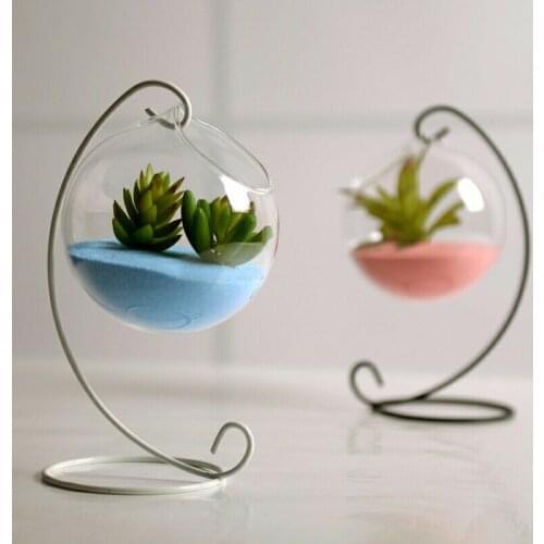 Creative Hanging Decoration Home Garden Hanging Glass Ball Vase Flower Plant Pot Terrarium Container Party Wedding Decor