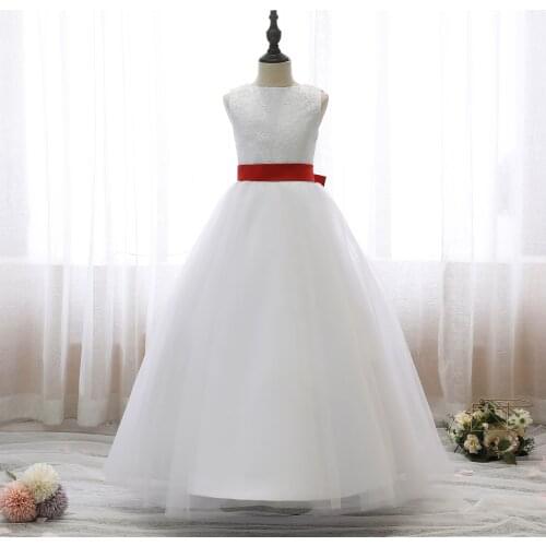 Hot Sale Baby Tulle Flower Girl Dresses Girls Dresses Lace Party Princess Dress