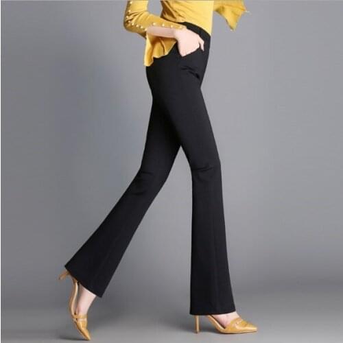 LIEBE MODE Women's Flared Trousers