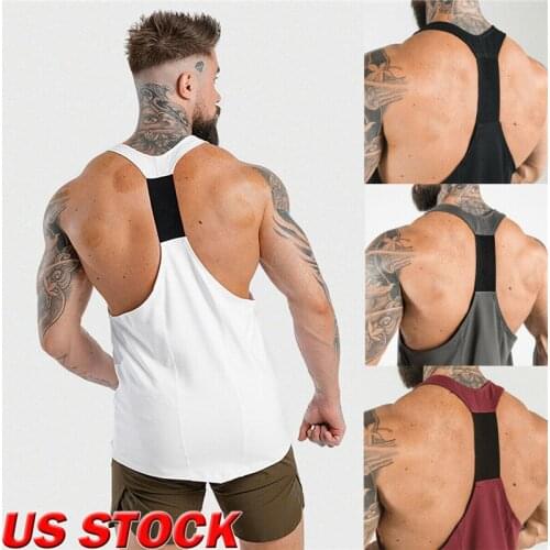 Fashion Mens Fit Sleeveless Slim Muscle Tops Bodybuilding Tank Tops