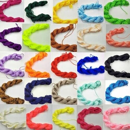 Nylon Cord Jewelry Making For Chinese Knot Bracelet 1mm*26m Thread Braid String DIY 29 Colors New