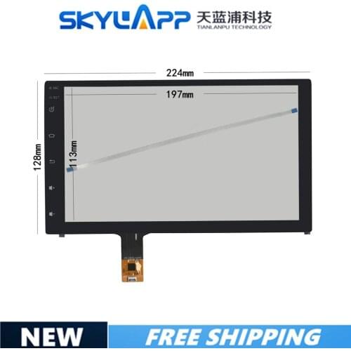 NEW 10.1 inch 224*128mm Touch sensor glass capacitive screen for Car screen glass