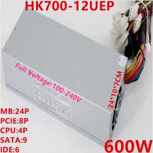 New Original PSU For Huntkey 2U 600W Power Supply HK700-12UEP
