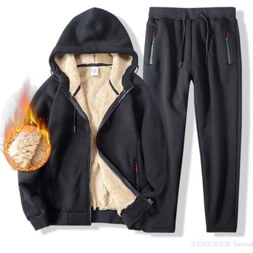 Autumn and winter cashmere Plush sweater boy warm coat youth student sportswear casual suit fashion 140kg8xl