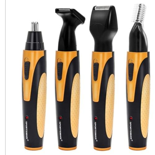 Rechargeable Mens Nose Hair Trimmer Waterproof Ear and Nose Hair Trimming Lawn Mower Facial Hair Cleaning Razor Removal Shaver