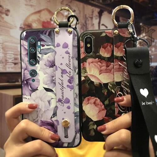 Lanyard Wristband Phone Case For Xiaomi Mi CC9 Pro/Note10/Note 10 Pro For Woman Silicone Soft