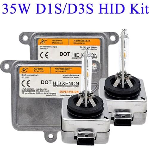SKYJOYCE Original 35W Xenon D1S HID Xenon Kit D1S 4300K 5000K D3S 6000K D1R D3R HID Bulb 35W Car Headlight Ballast Kit Xenon D1S