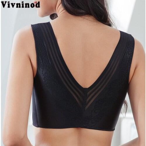 No Rims Sexy Lingeries Underwears Women Bras Plus Size 7XL One Piece Sleep Lace Beautiful Beauty Back Comfort Bra Women Vest Bra