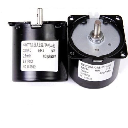 1PCS Speed Micro AC220V 60KTYZ 14w Permanent Magnet Synchronous Motor Deceleration Motor