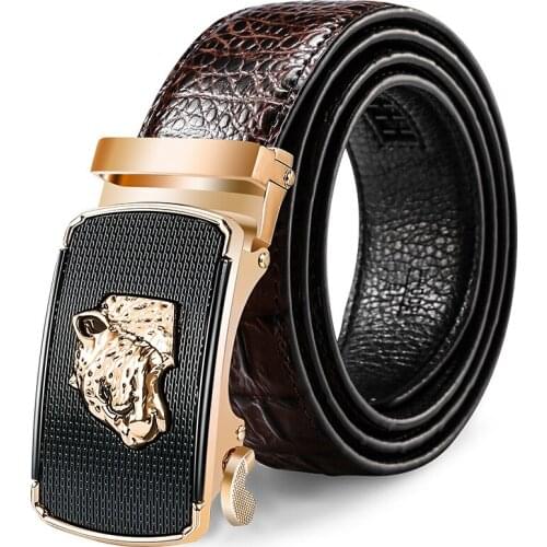 2021 New Male Designer Automatic Buckle Cowhide Leather Men Belt Famous Brand Belt Luxury Belts For Men Ceinture Homme