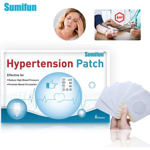 6/18/36pcs Sumifun Chinese Anti Hypertension Patch Lower Blood Glucose Treatment Control Blood Pressure Balance Plaster K05601