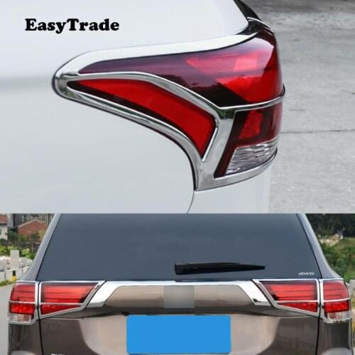 ABS Chrome Rear Taillight Light Cover Trim Car Sticker For Mitsubishi Outlander 2016 2017 2018 2019 Accessories Car styling