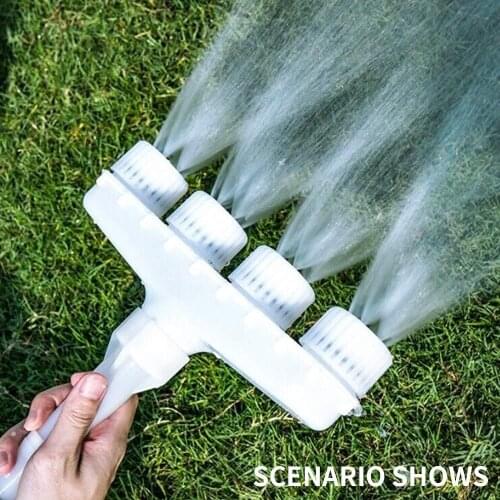 6 Heads Sprinkler Adapter Garden Sprinklers Watering Grass Lawn Rotary Nozzle Rotating Water Sprinkler System Garden Supplies