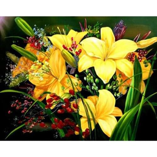 Diamond Painting Flower Pictures Of Rhinestones Diamond Mosaic Sale Home Decoration Diamond Embroidery Full Square ll438