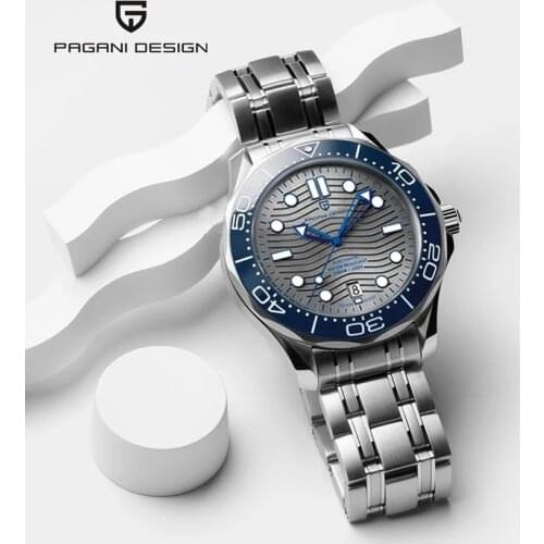 2021 Dive wristwatch PAGANI DESIGN Men Mechanical watch Luxury Automatic Watch for men NH35 Sapphire crystal Clock reloj hombre
