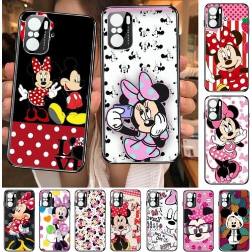 Every Minnie Mouse Phone Case For xiaomi redmi POCO F1 F2 F3 X3 Pro M3 9C 10T Lite NFC Black Cover Silicone Back Prett mi 10 ult