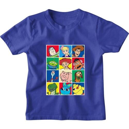 Children T-Shirts Toy Story Forky Disney Cartoon Printing Summer New Products Casual Fashion Kids T Shirts Unisex Comfort Kawaii