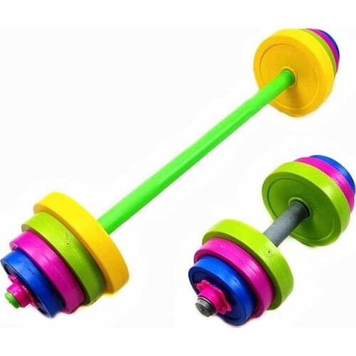 WolFAce Adjustable Weights Children Barbell Set Kids Dumbbell Set Bodybuilding Exercise Equipment Training Muscle Kids Gym Home