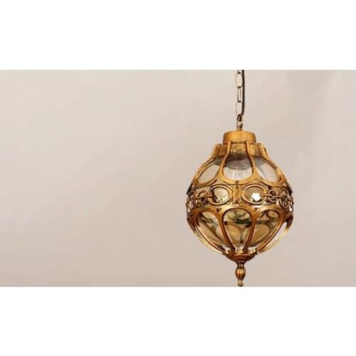 Creative simple outdoor garden balcony corridor European-style outdoor courtyard aisle villa pavilion waterproof chandelier