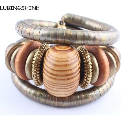 LUBINGSHINE Wooden Bracelets