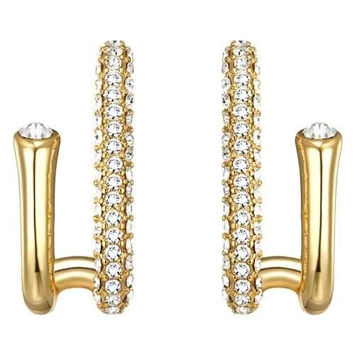 Fashion Irregular Stud Earrings Nail Shape Inlay Shiny Small Zircon Exquisite Jewelry For Women Wedding Party Valentines Gift