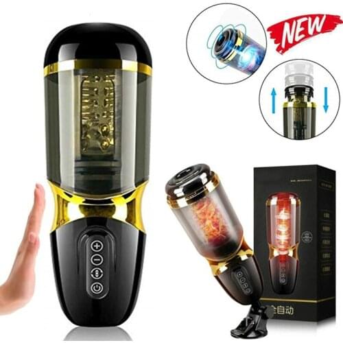 Vibrations Automatic Piston Rotating Sucking Male Masturbator Cup Artificial Vagina Real Pussy Sex Toys for Men Male Masturbator