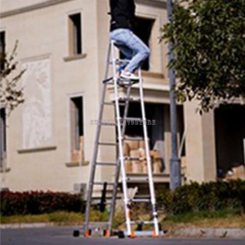 Telescopic Ladder, Aluminum Alloy Multi-function Ladder, Folding Miter Ladder, Household Ladder, Stair Eng